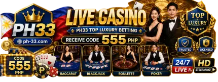 PH33 Live Casino Banner